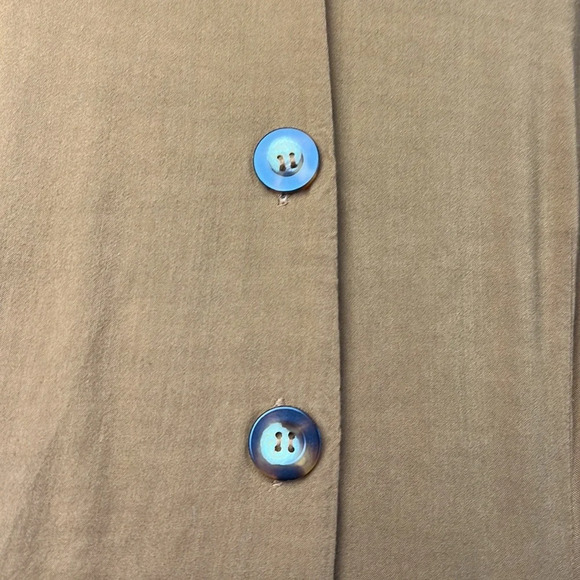 Monteau Women's Brown Rayon Shirt Dress with Tie Waist and pockets Size L - Picture 9 of 16